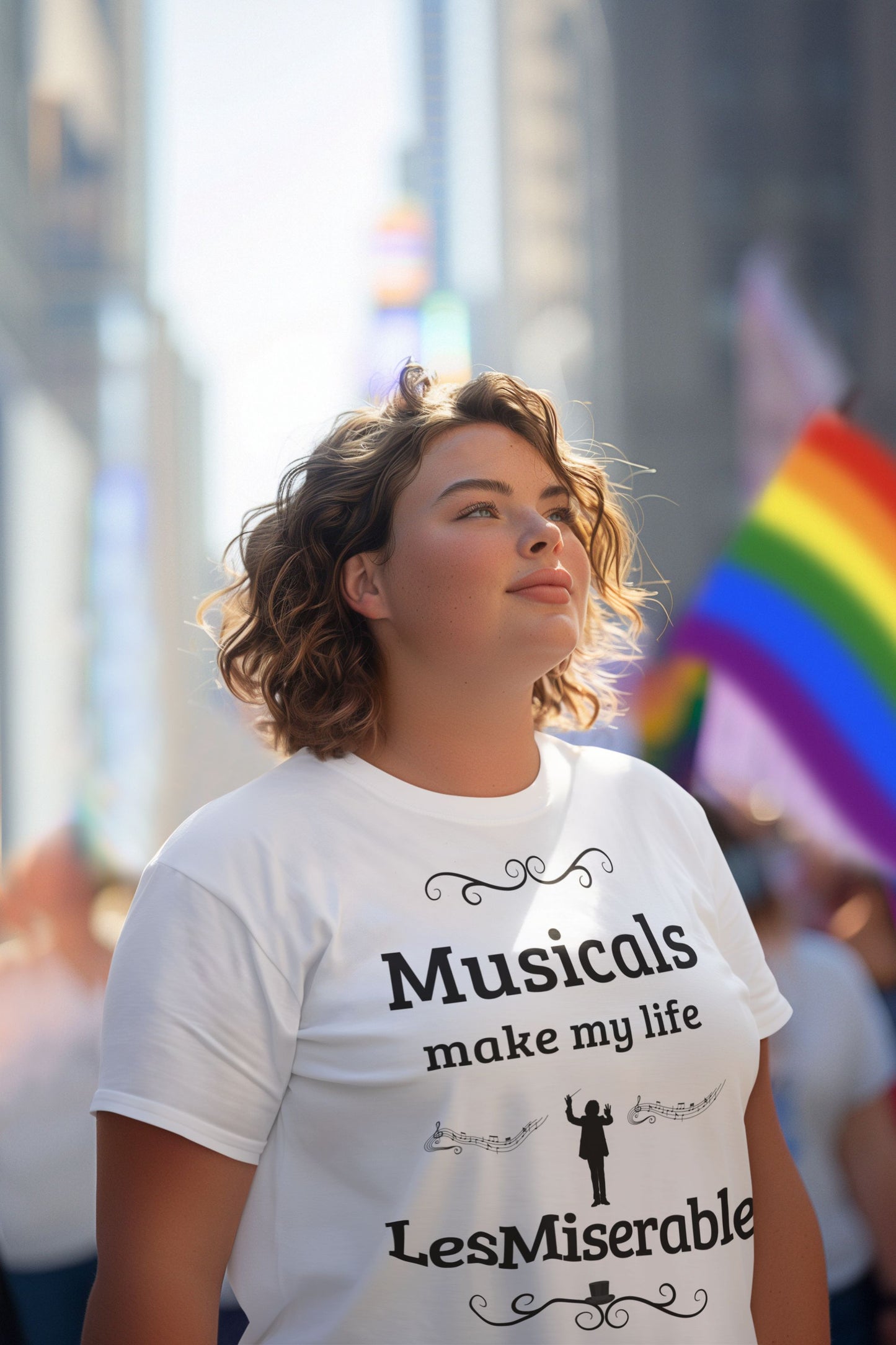"Musicals Make My Life LesMiserable" Men's - Unisex Theatre T-Shirt