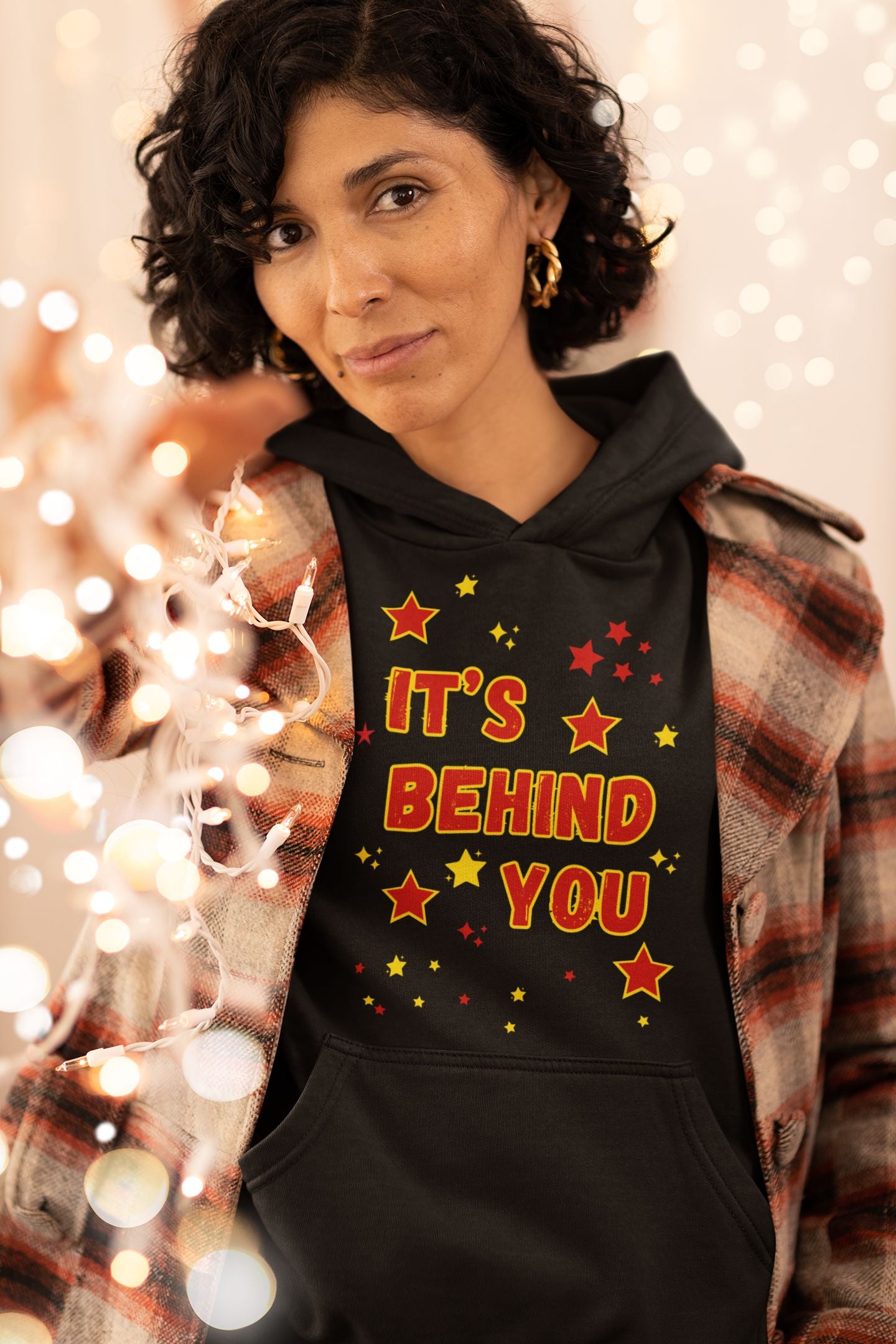 It’s Behind You Pantomime Women’s Hoodie – Fun, Festive, and Perfect for Panto Season