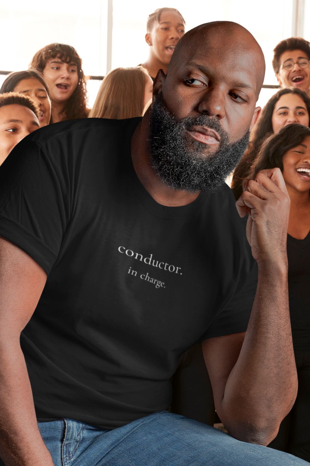 Conductor. In Charge. – Men’s Choir & Music T-Shirt