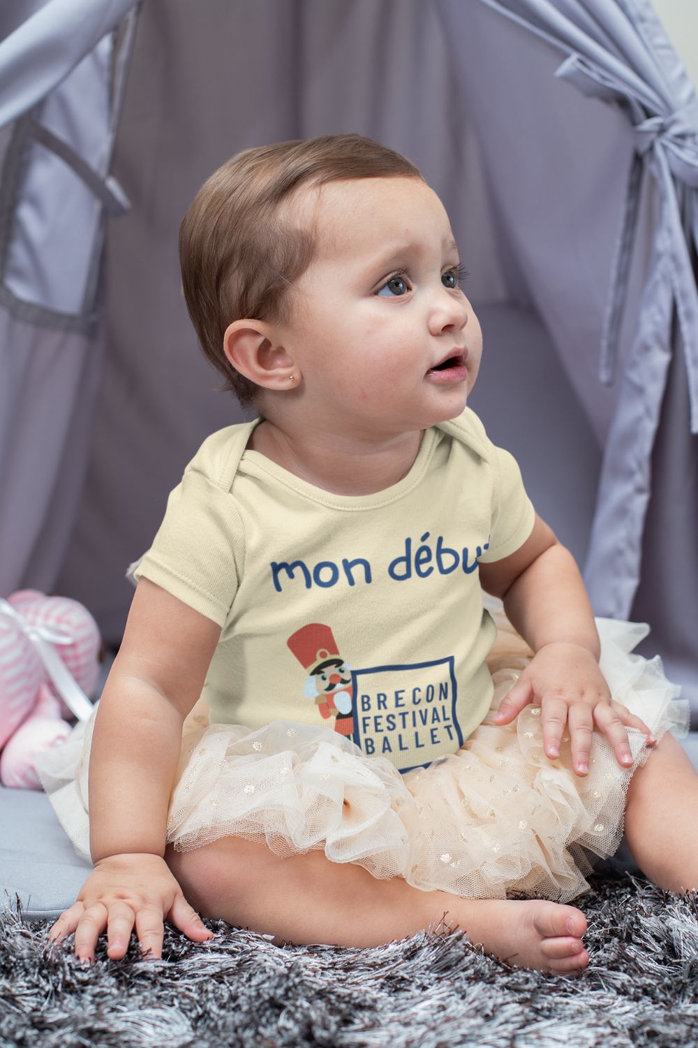 “Mon Début” Organic Cotton Baby Bodysuit – Brecon Festival Ballet