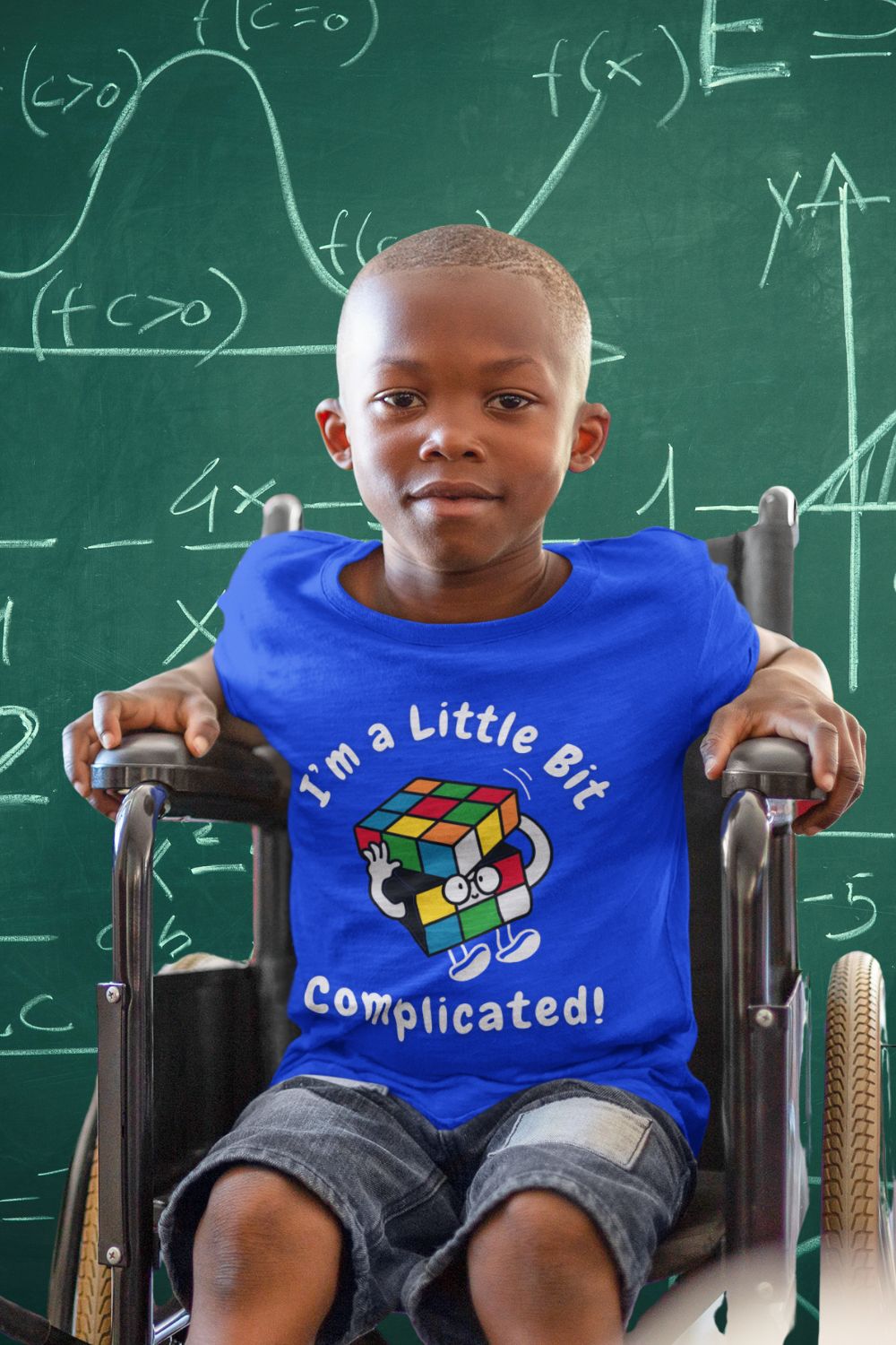 Kids’ “I’m a Little Bit… Complicated” T-Shirt – Problem Solver Design | Unisex Fit | Black, White, Red, Royal Blue