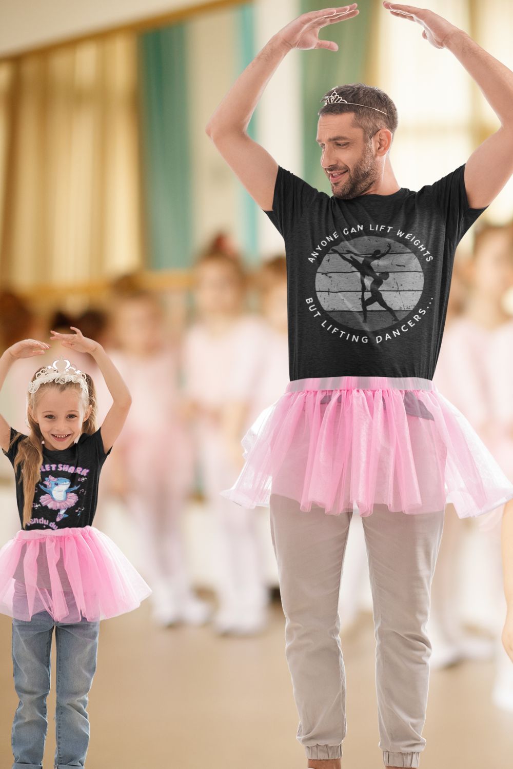 Men’s Dancer Lifting T-shirt – Retro “Anyone Can Lift Weights but Lifting Dancers...”