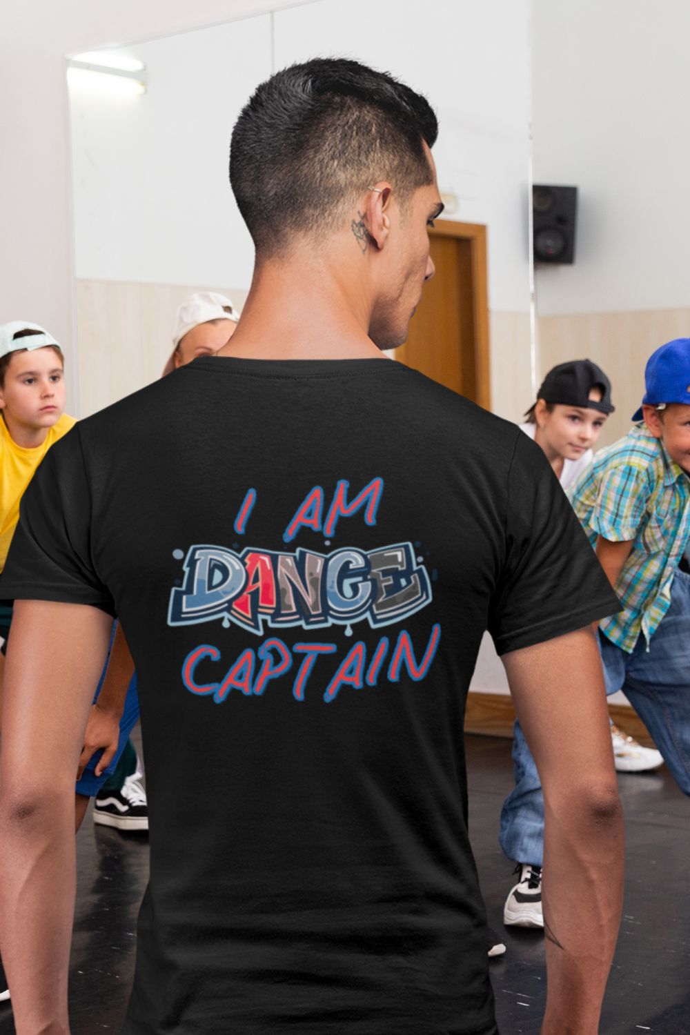 Men's Dance Captain T-Shirt – Graffiti-Style Statement