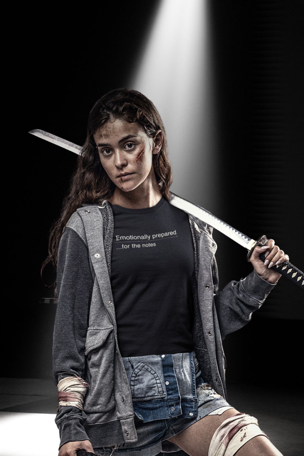 Emotionally Prepared …for the Notes – Women’s Fitted Actor T-Shirt