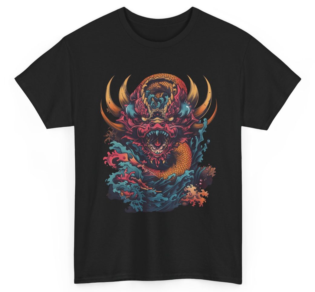 Unleash Your Inner Dragon: Fantasy & D&D-Inspired Men’s Unisex Heavy Cotton T-shirt!