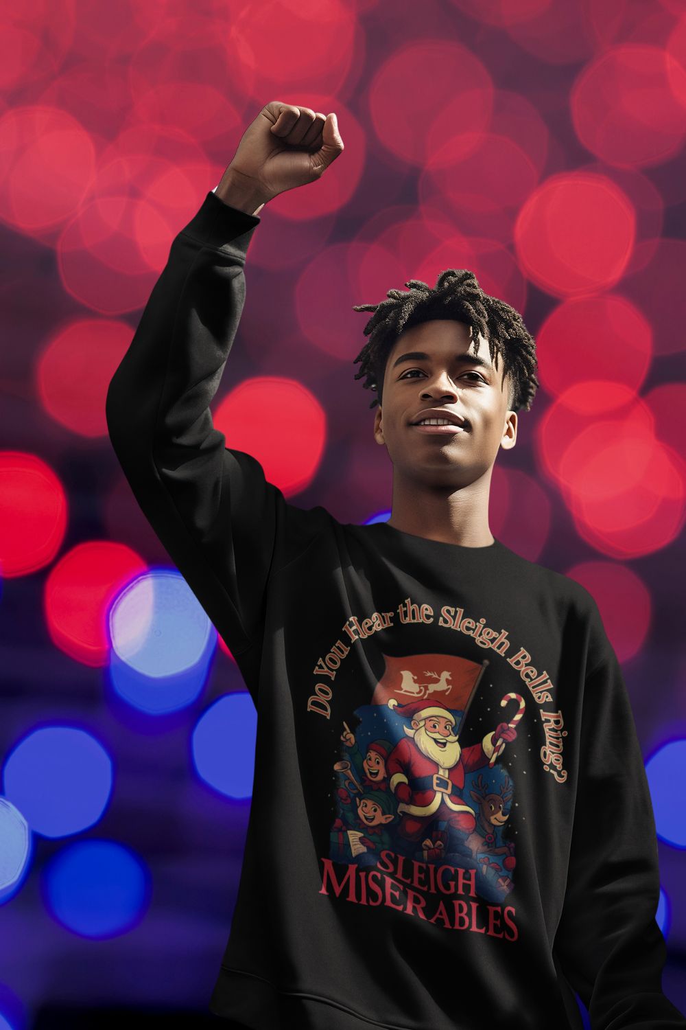 Sleigh Miserables – Do You Hear the Sleigh Bells Ring? | Theatre Lovers Christmas Jumper