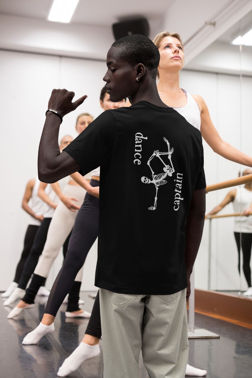 Men's Dance Captain T-Shirt – Skeleton Dance Move Graphic