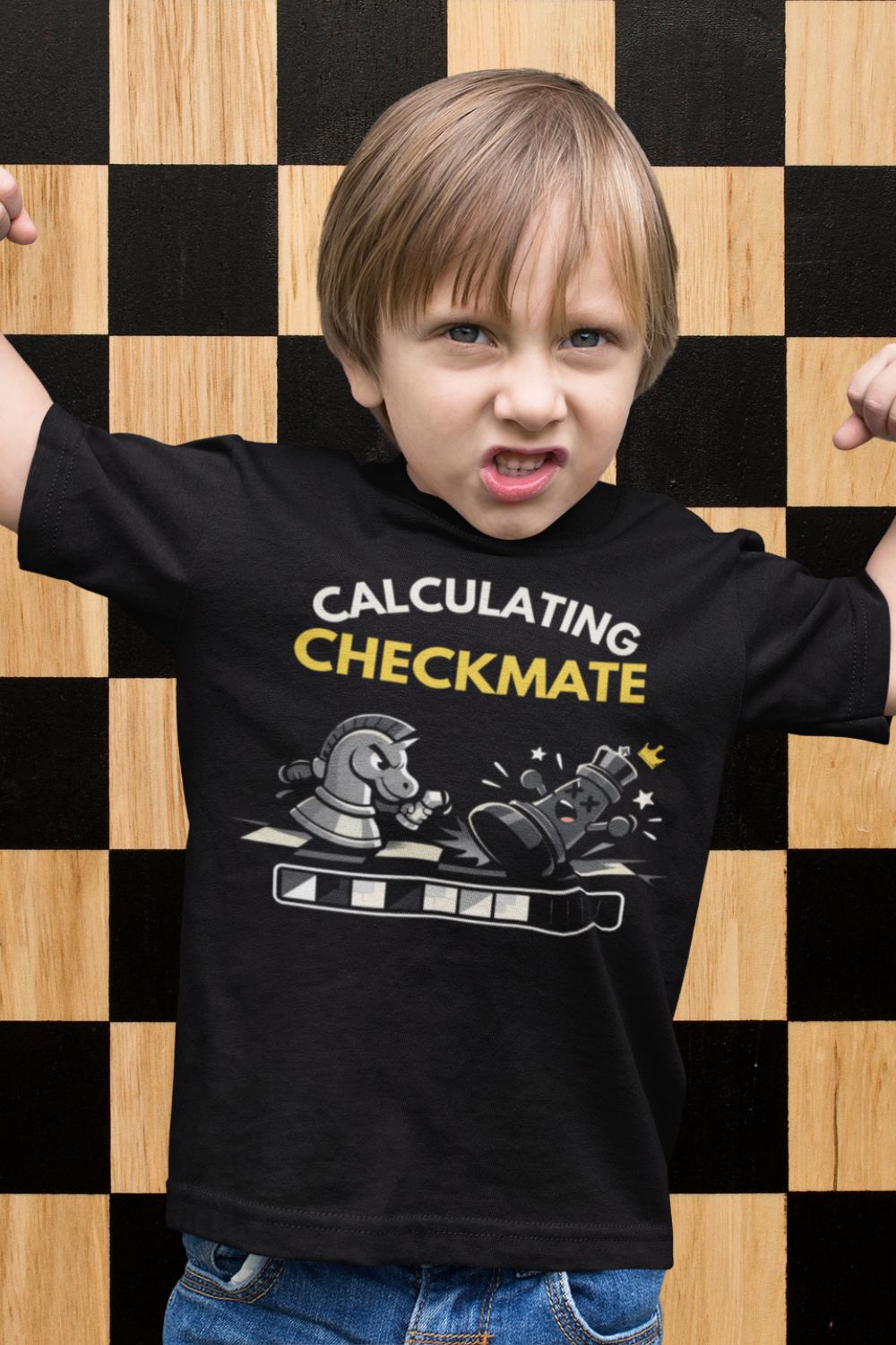 Calculating Checkmate Kids Chess T-Shirt – STEM & Chess Club Gift for Clever Kids
