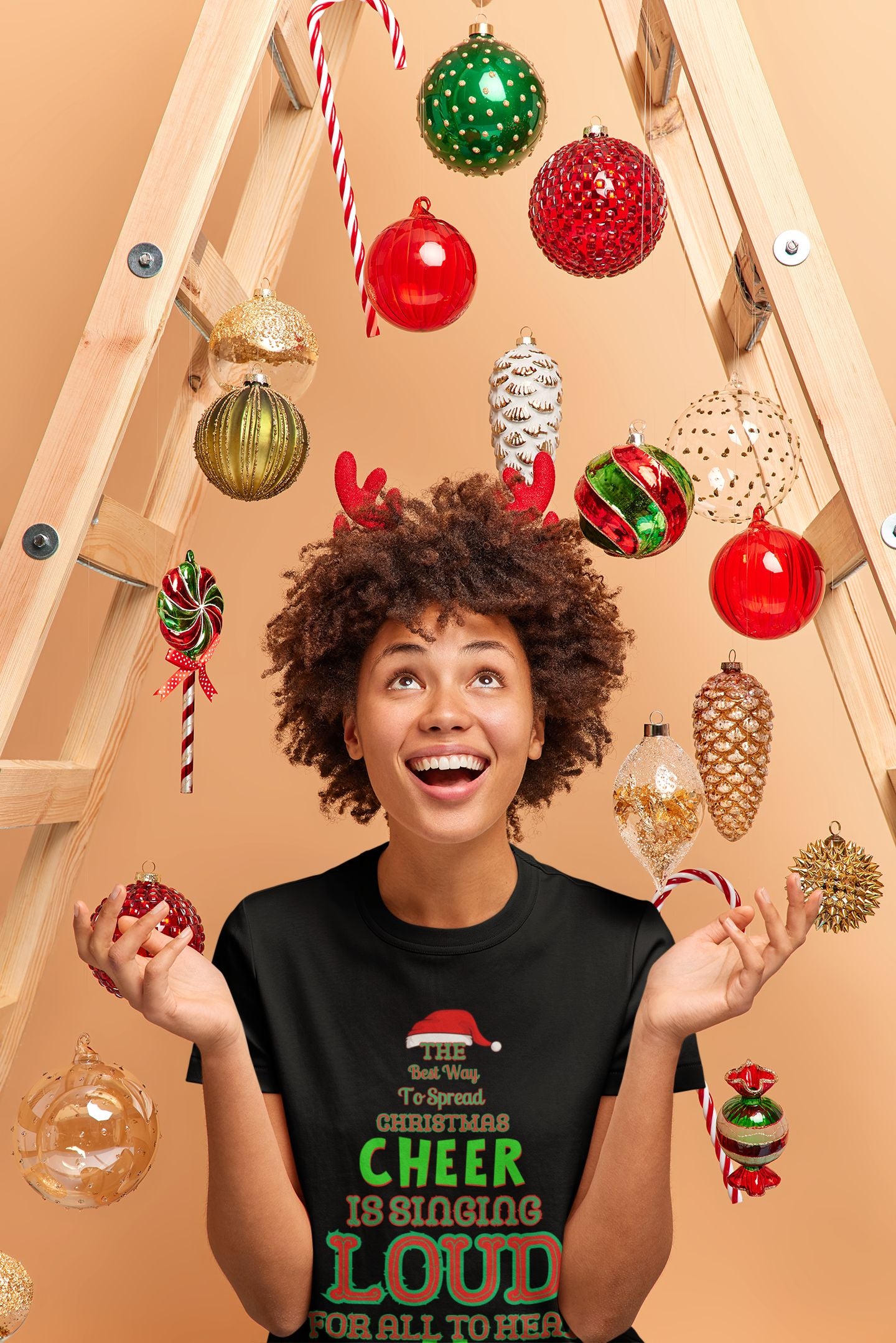 Festive Women’s T-Shirt for Singers – Spread Christmas Cheer with Style & Comfort