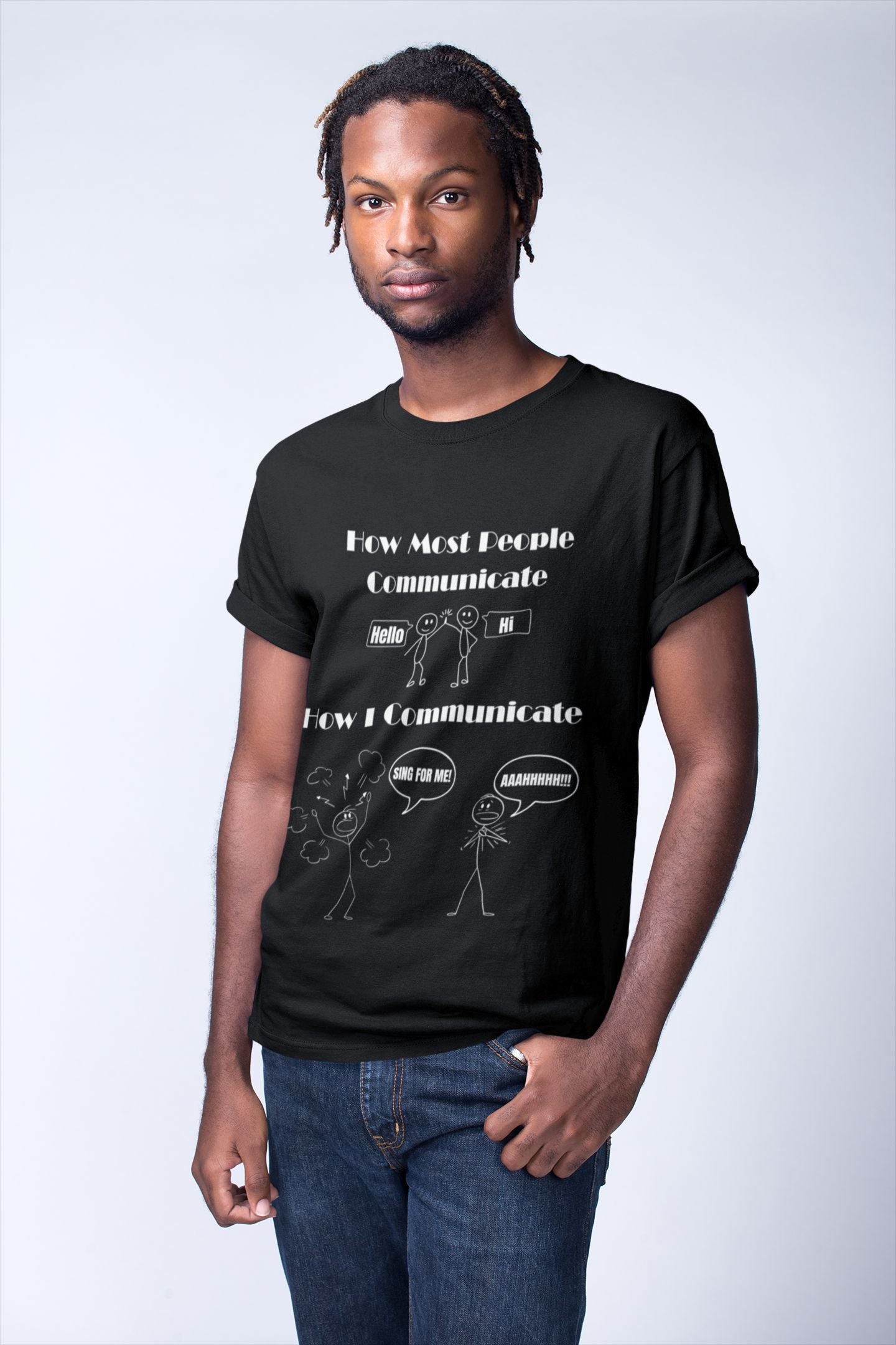 Men's T-Shirt "Sing for Me" – Musical Theatre Unisex Design for Theatre Lovers