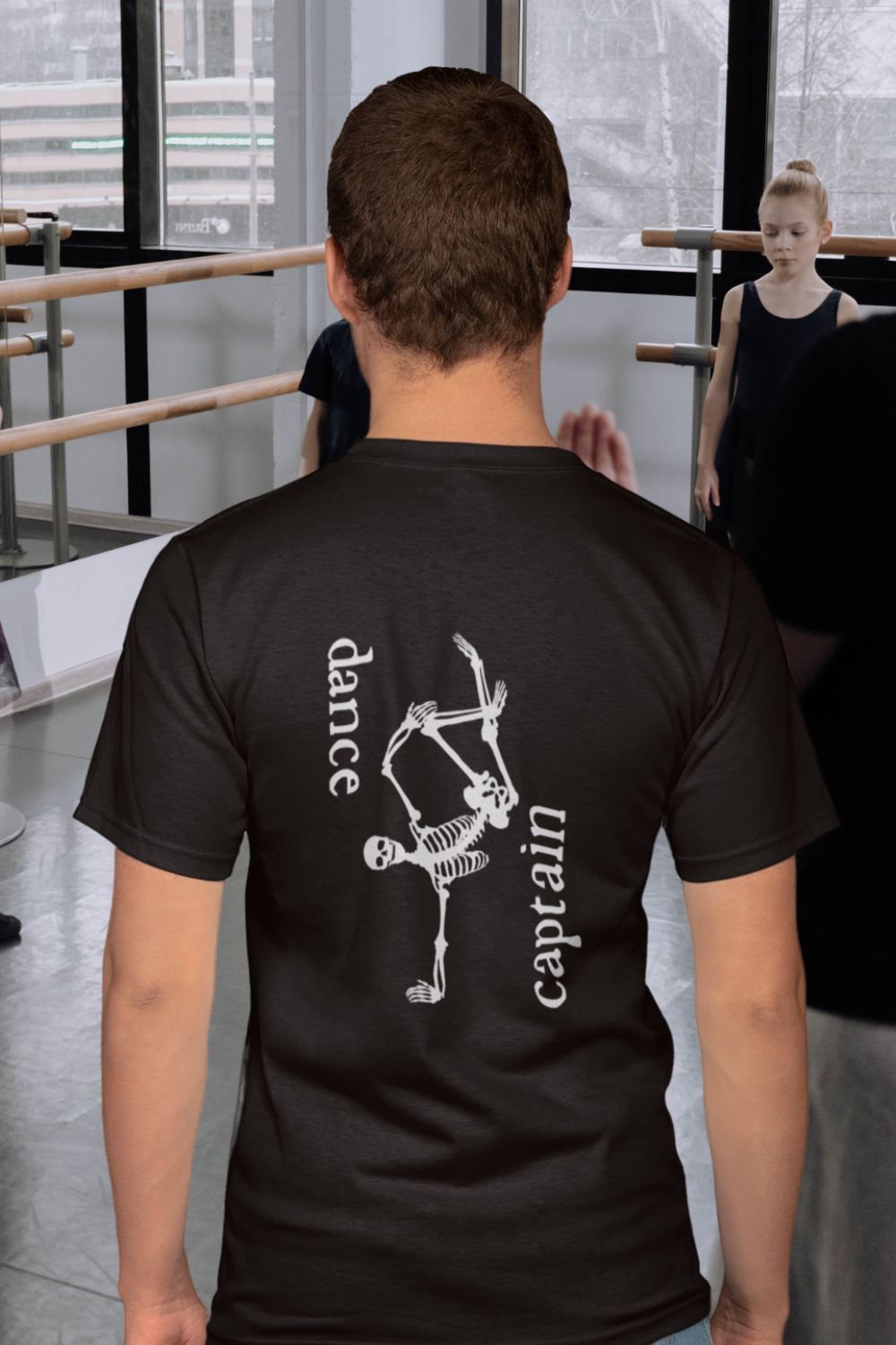 Men's Dance Captain T-Shirt – Skeleton Dance Move Graphic