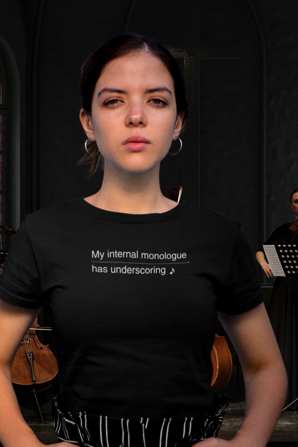 My Internal Monologue Has Underscoring – Women’s Musical Theatre T-Shirt
