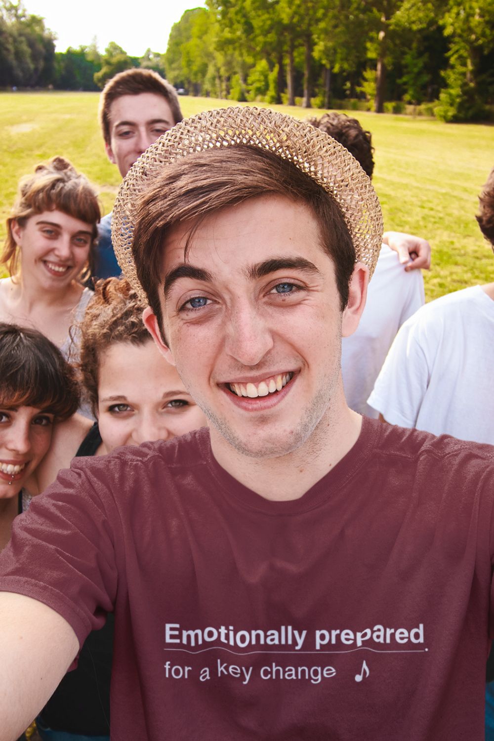 Emotionally Prepared for a Key Change – Unisex Musician T-Shirt