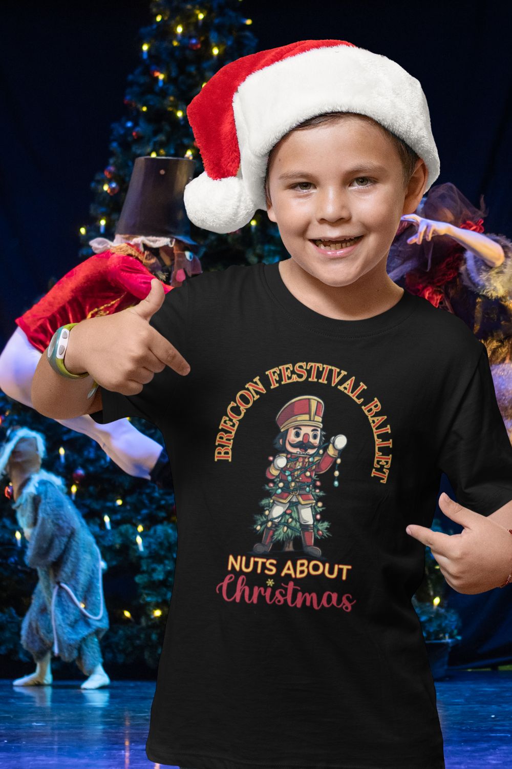 Nuts About Christmas Kids T-Shirt – Brecon Festival Ballet