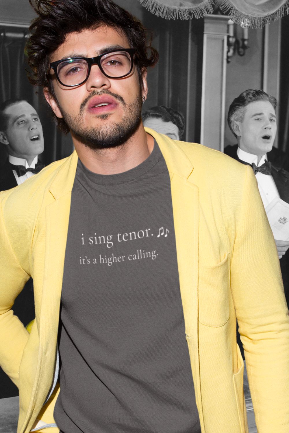 I Sing Tenor. It’s a Higher Calling – Men’s Choir & Singer T-Shirt