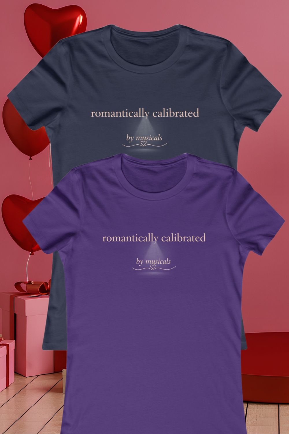 Women's "Romantically Calibrated" Theatre T-Shirt | West End Valentine's Gift