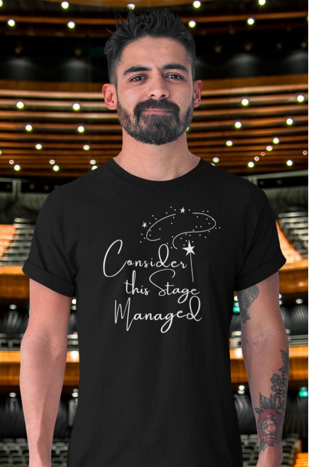 Men’s Theatre T-Shirt – "Consider This Stage Managed" (Unisex Fit)