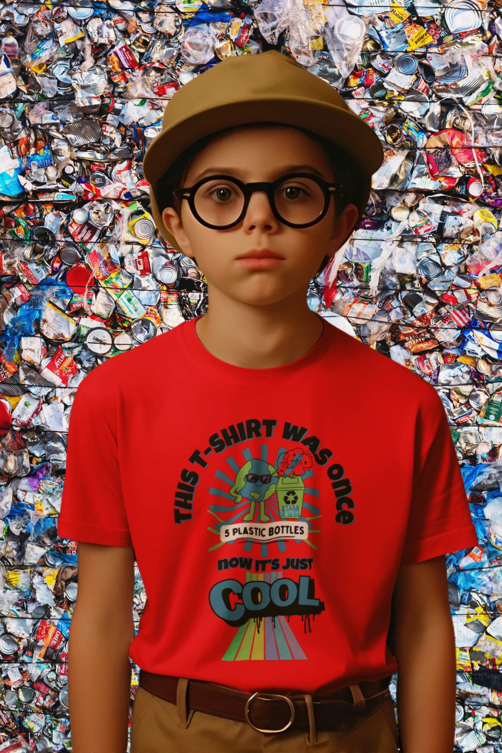 Kids’ STEM Eco Hero T-Shirt – Made from 5 x 550ml Bottles | Recycled, Quick-Dry, Planet-Positive Sports T-Shirt