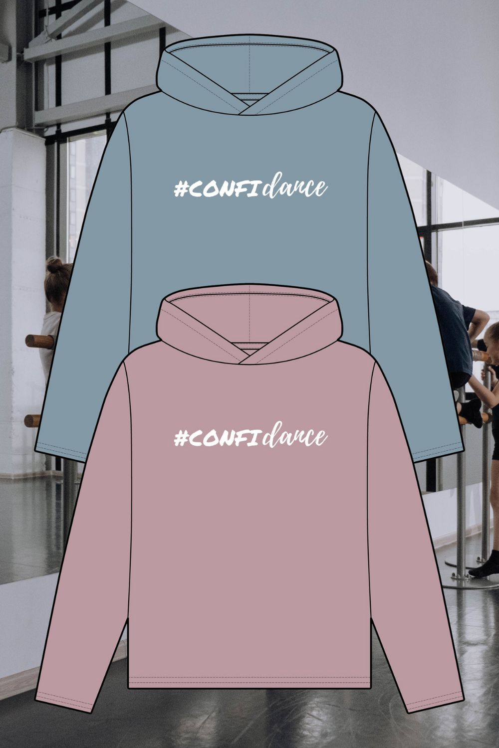 Women's Organic Relaxed Fit Hoodie – #confiDance Dancers Collection