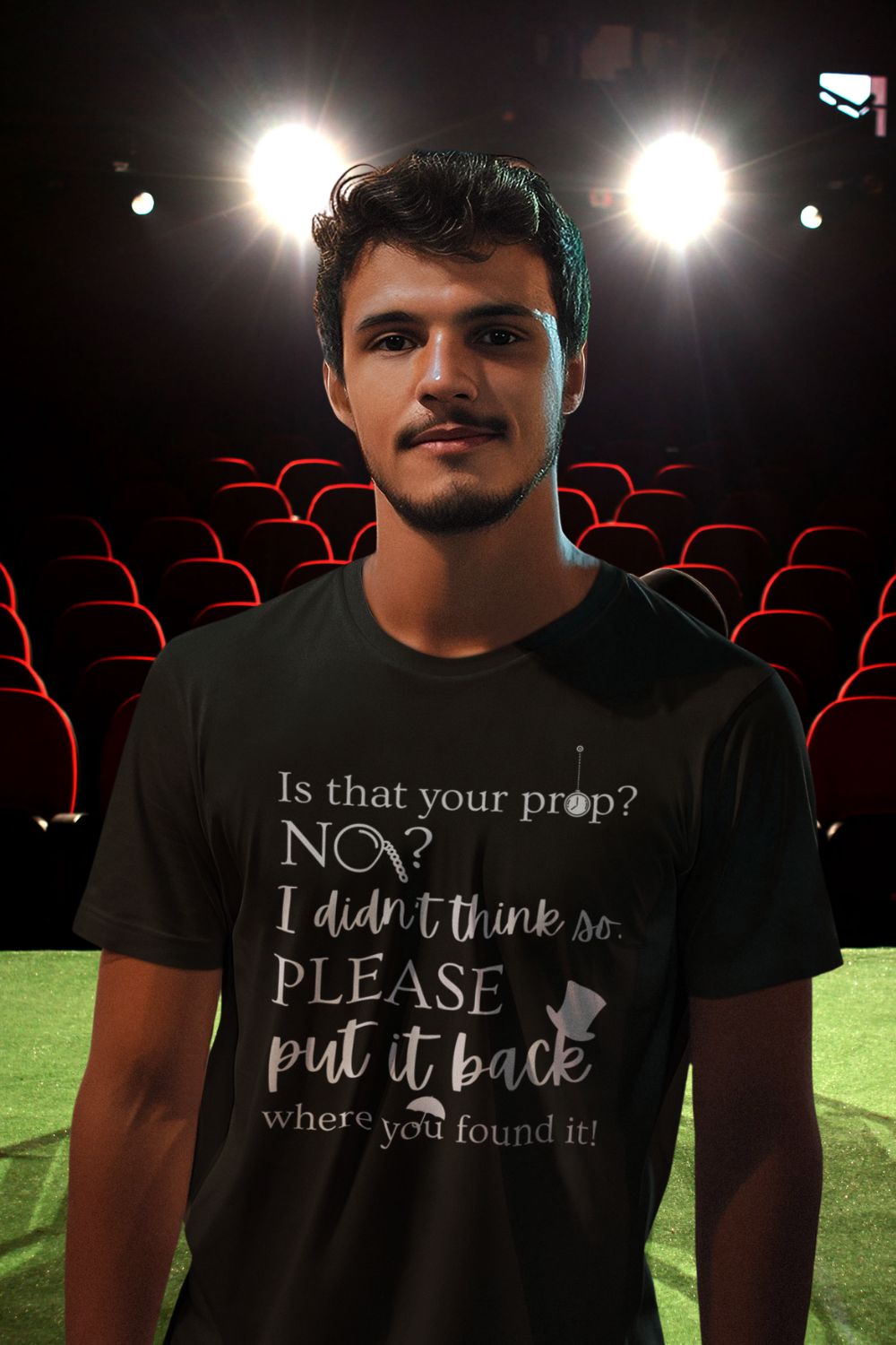 “Is That Your Prop?” Men’s Theatre T-Shirt – Funny Stage Crew T-shirt