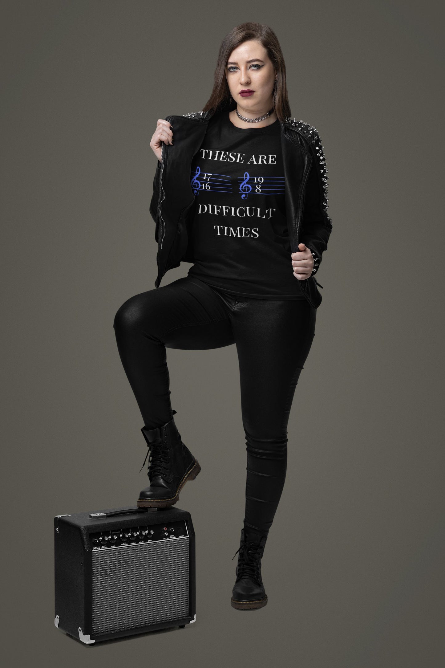 Men's - Unisex Music-Themed T-Shirt – "These Are Difficult Times"
