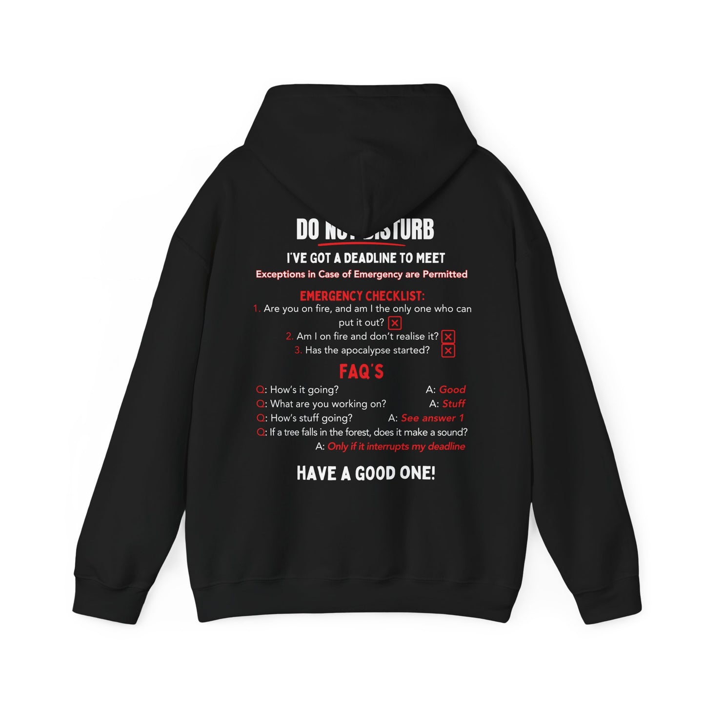 DO NOT DISTURB: The Ultimate Hoodie for Engineers on a Deadline