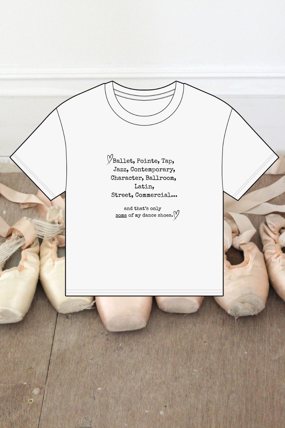 Women’s Organic Boxy Dance T-Shirt – Some of My Dance Shoes