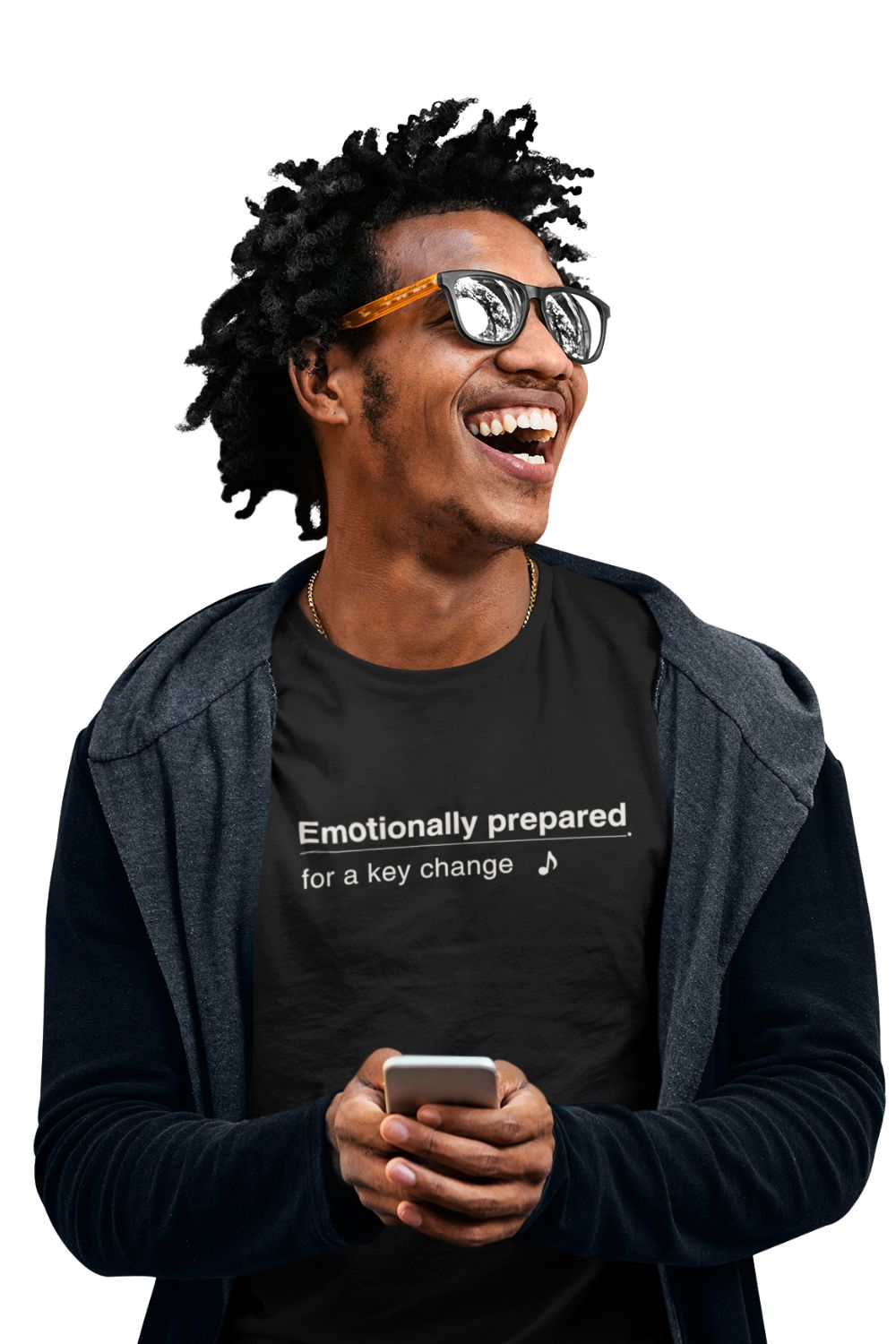 Emotionally Prepared for a Key Change – Unisex Musician T-Shirt