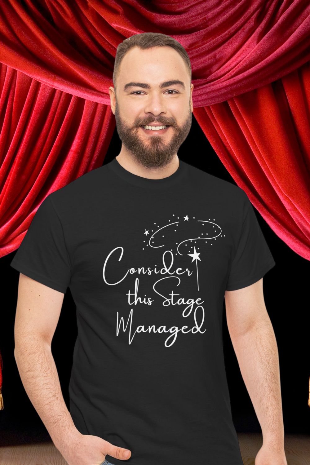 Men’s Theatre T-Shirt – "Consider This Stage Managed" (Unisex Fit)