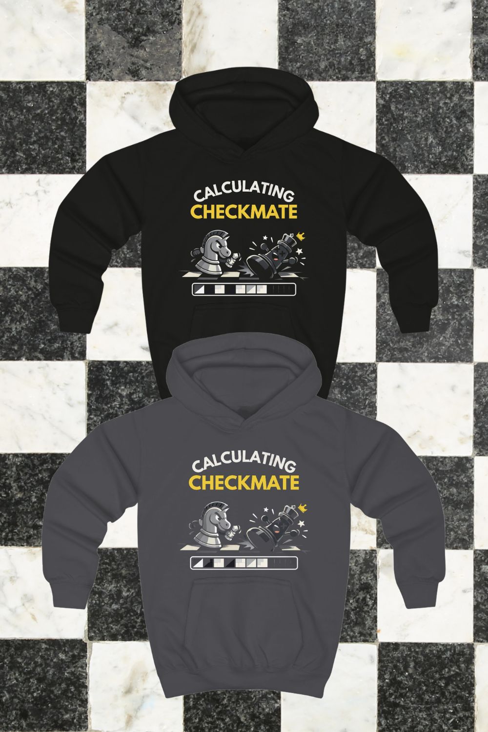 Calculating Checkmate Kids Chess Hoodie – STEM & Chess Club Hoodie for Clever Kids