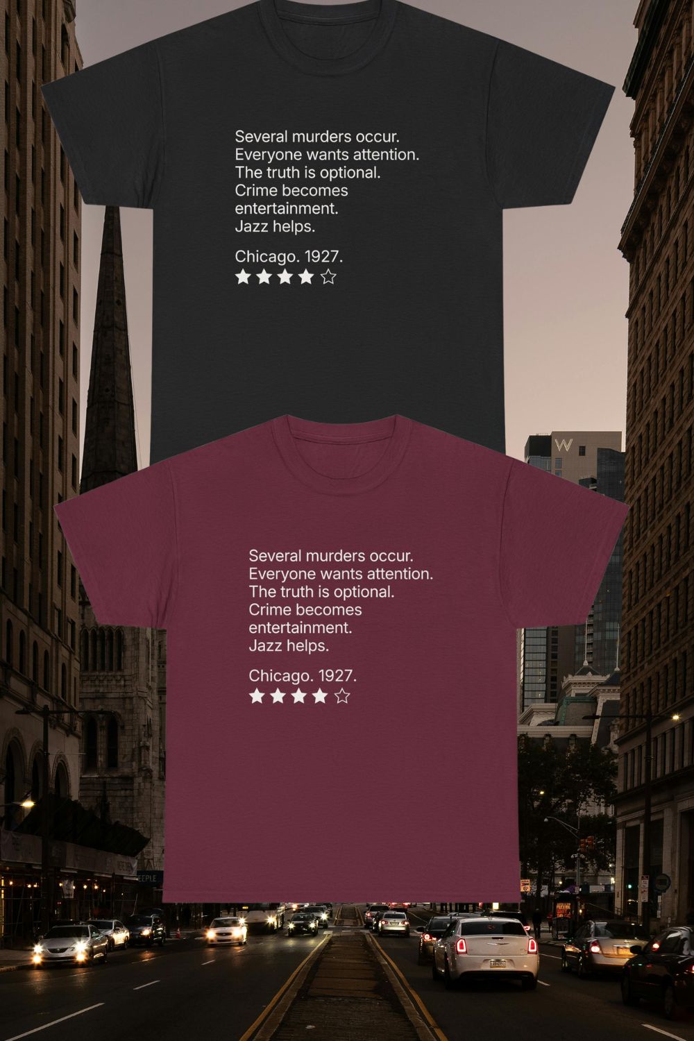 Men’s musical theatre review t-shirt | heavy cotton unisex fit