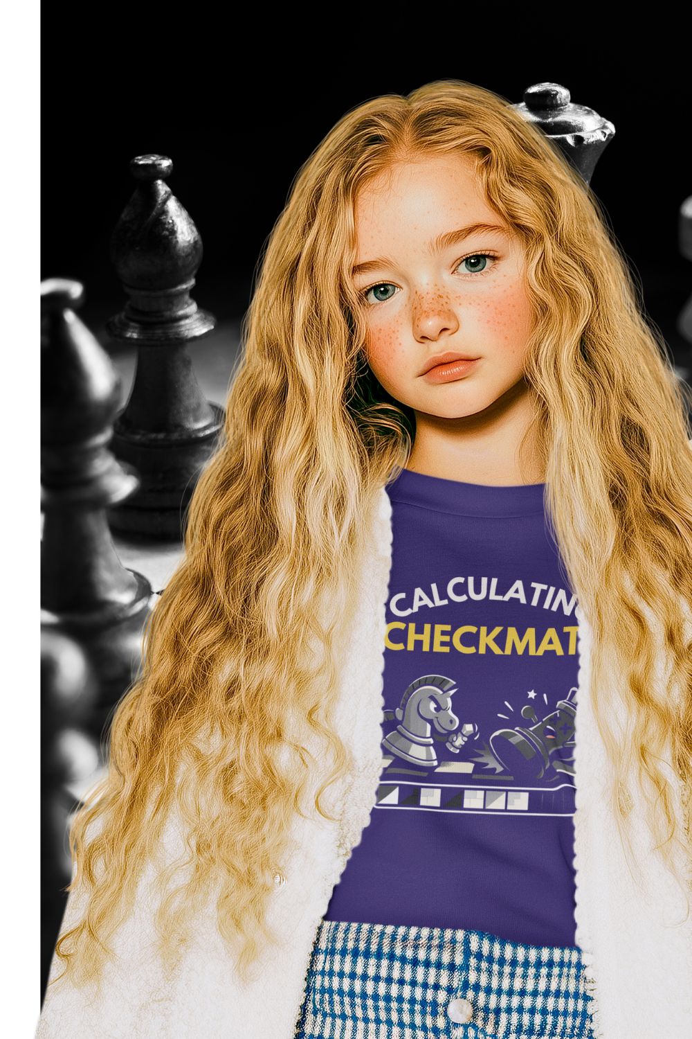 Calculating Checkmate Kids Chess T-Shirt – STEM & Chess Club Gift for Clever Kids
