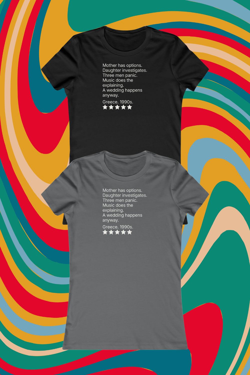 Women’s musical theatre review t-shirt | slim fit lightweight cotton