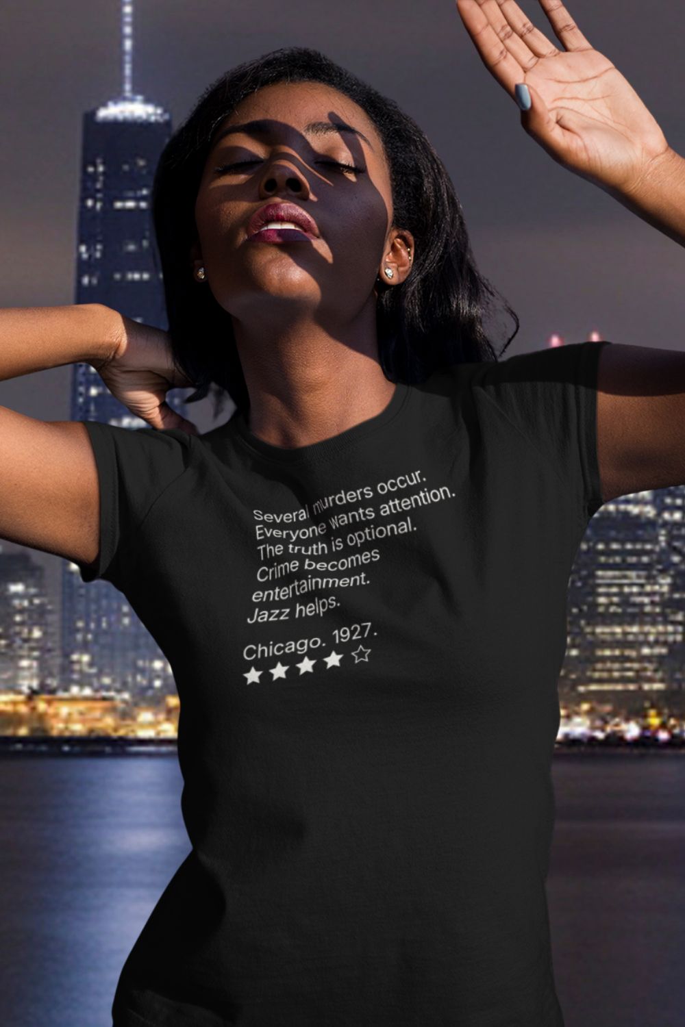 Women’s musical theatre review t-shirt | slim fit lightweight cotton