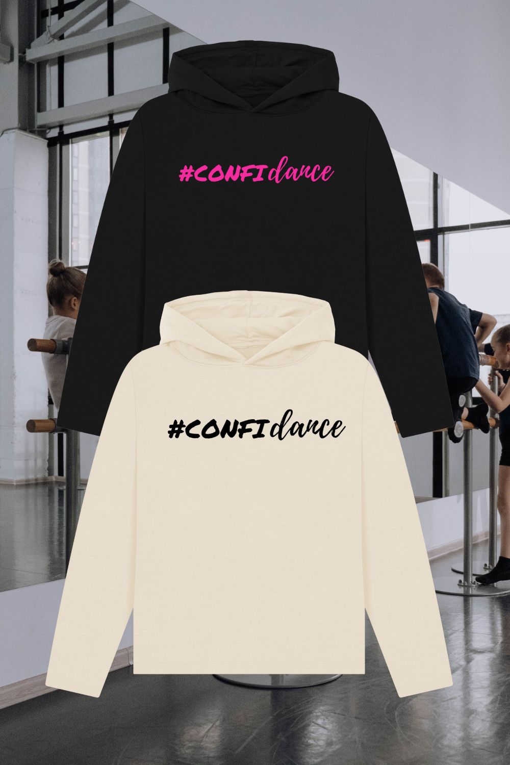 Women's Organic Relaxed Fit Hoodie – #confiDance Dancers Collection