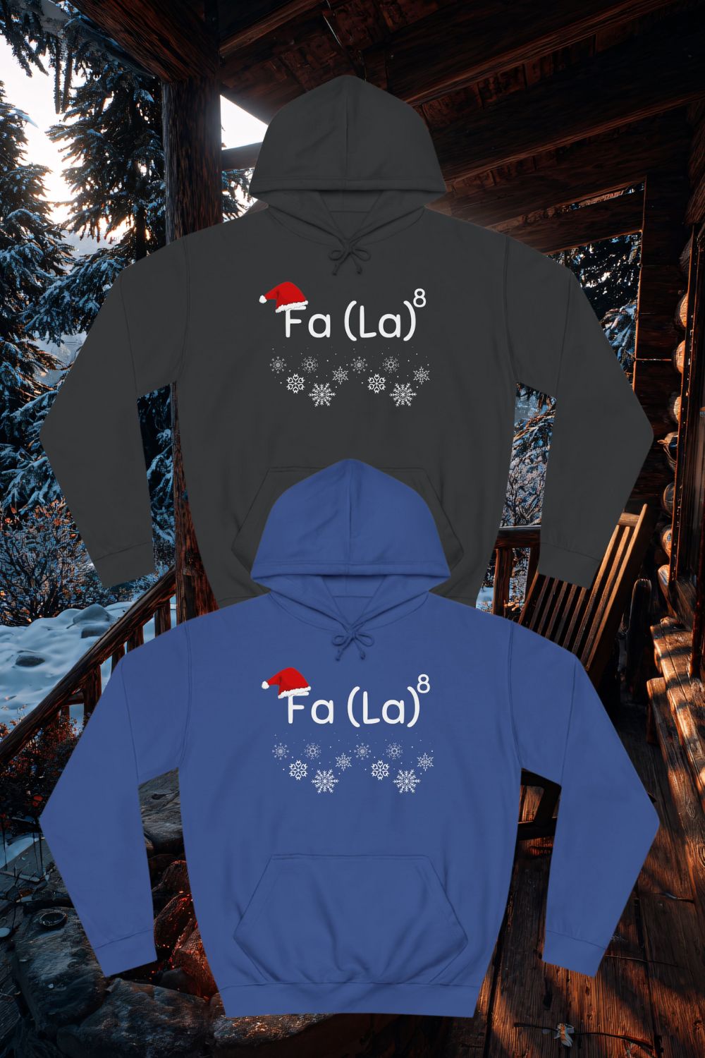 Fa(La)⁸ Christmas Maths Hoodie – Funny Mathematical Christmas Unisex Hoodie