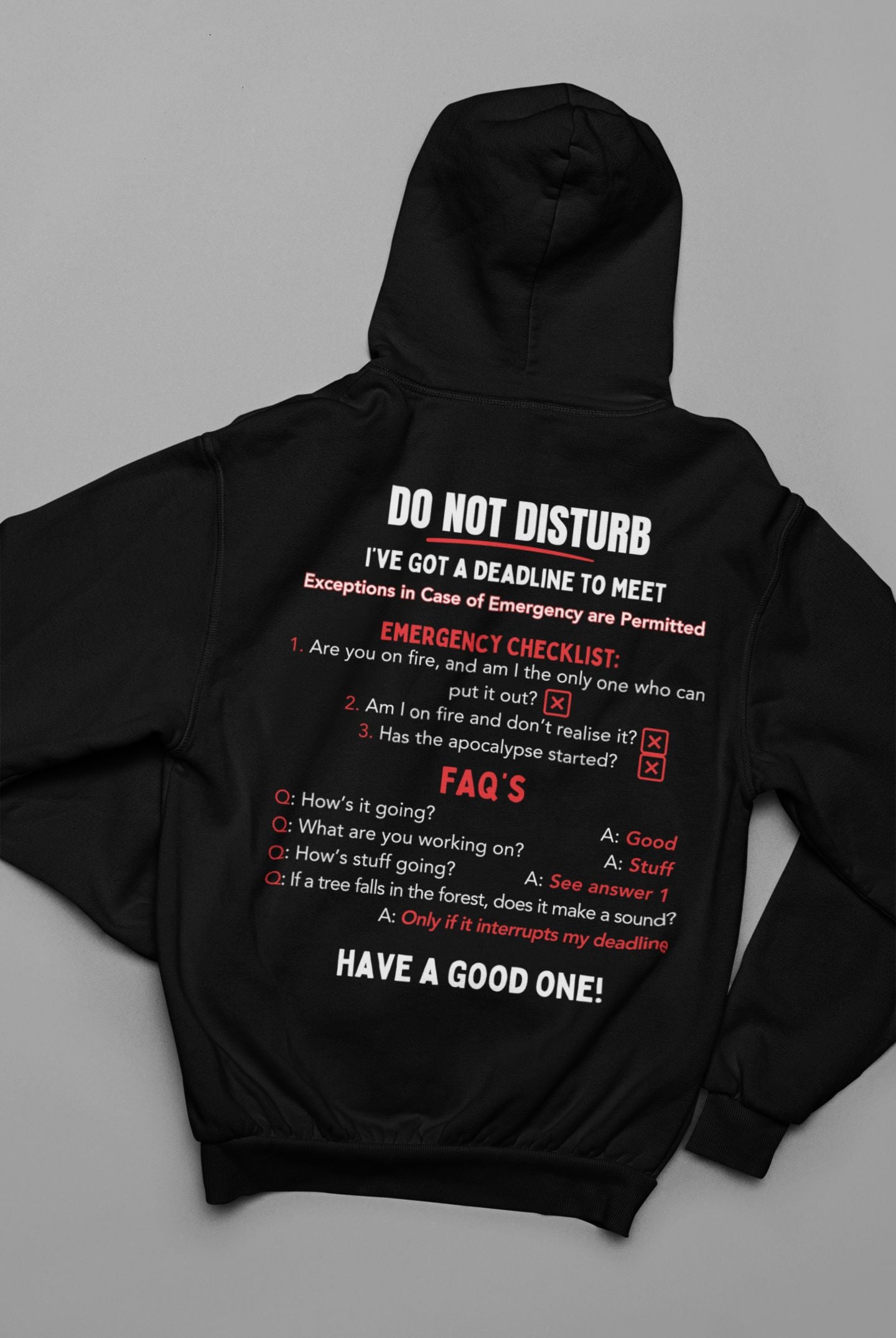 DO NOT DISTURB: The Ultimate Hoodie for Engineers on a Deadline