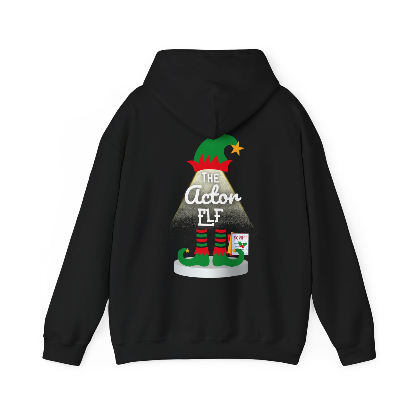 The Actor Elf Men’s Christmas Hoodie – Festive Cosy Style for Performers
