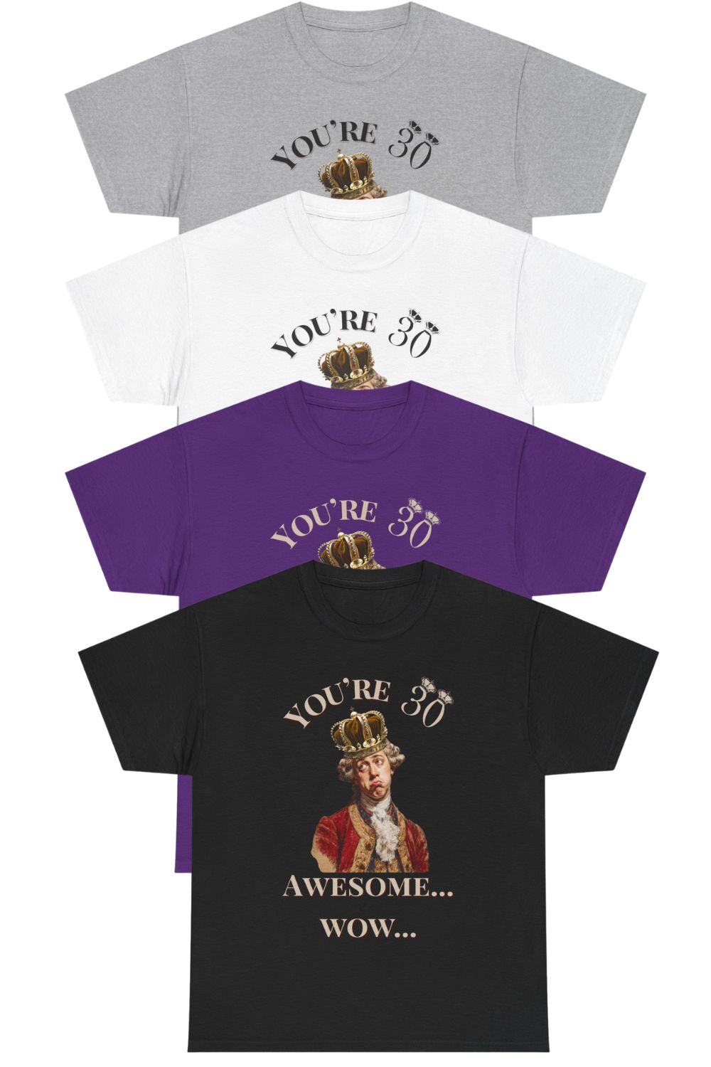 30th Birthday T-Shirt for Men – Theatre Style – Awesome Wow