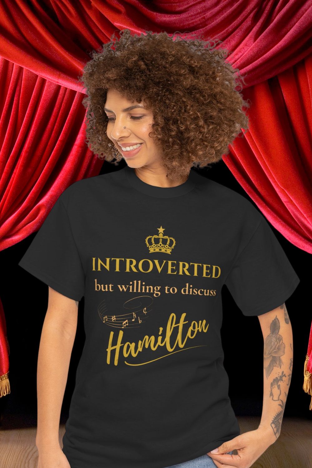 Men’s “Introverted But Willing to Discuss Hamilton” T-Shirt – Theatre Collection | Unisex Fit