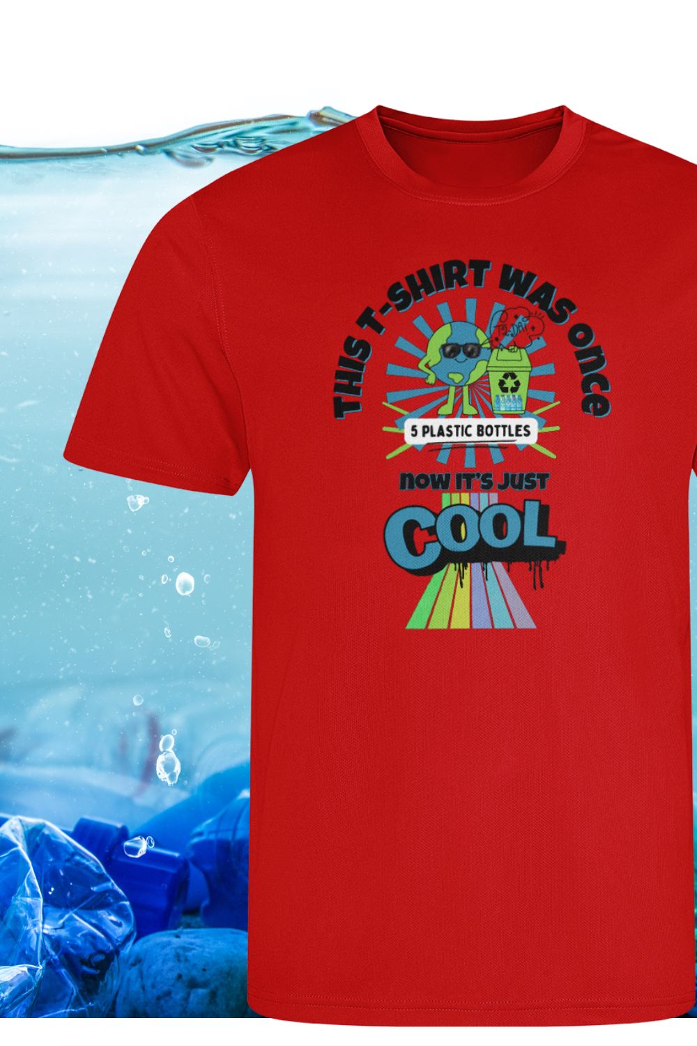 Kids’ STEM Eco Hero T-Shirt – Made from 5 x 550ml Bottles | Recycled, Quick-Dry, Planet-Positive Sports T-Shirt