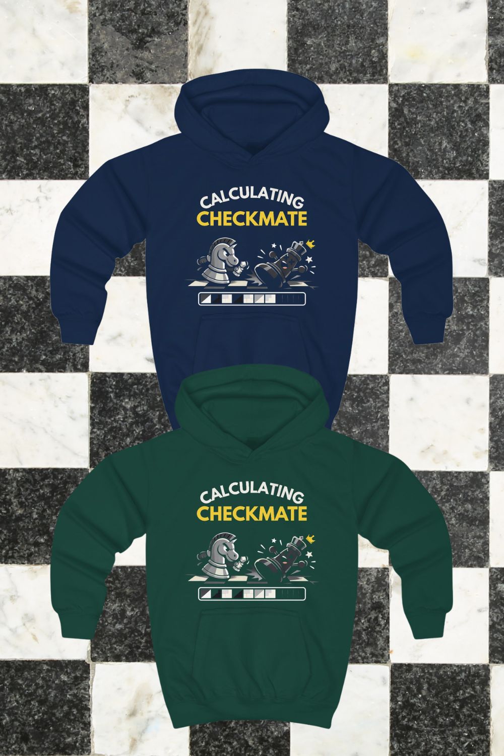 Calculating Checkmate Kids Chess Hoodie – STEM & Chess Club Hoodie for Clever Kids