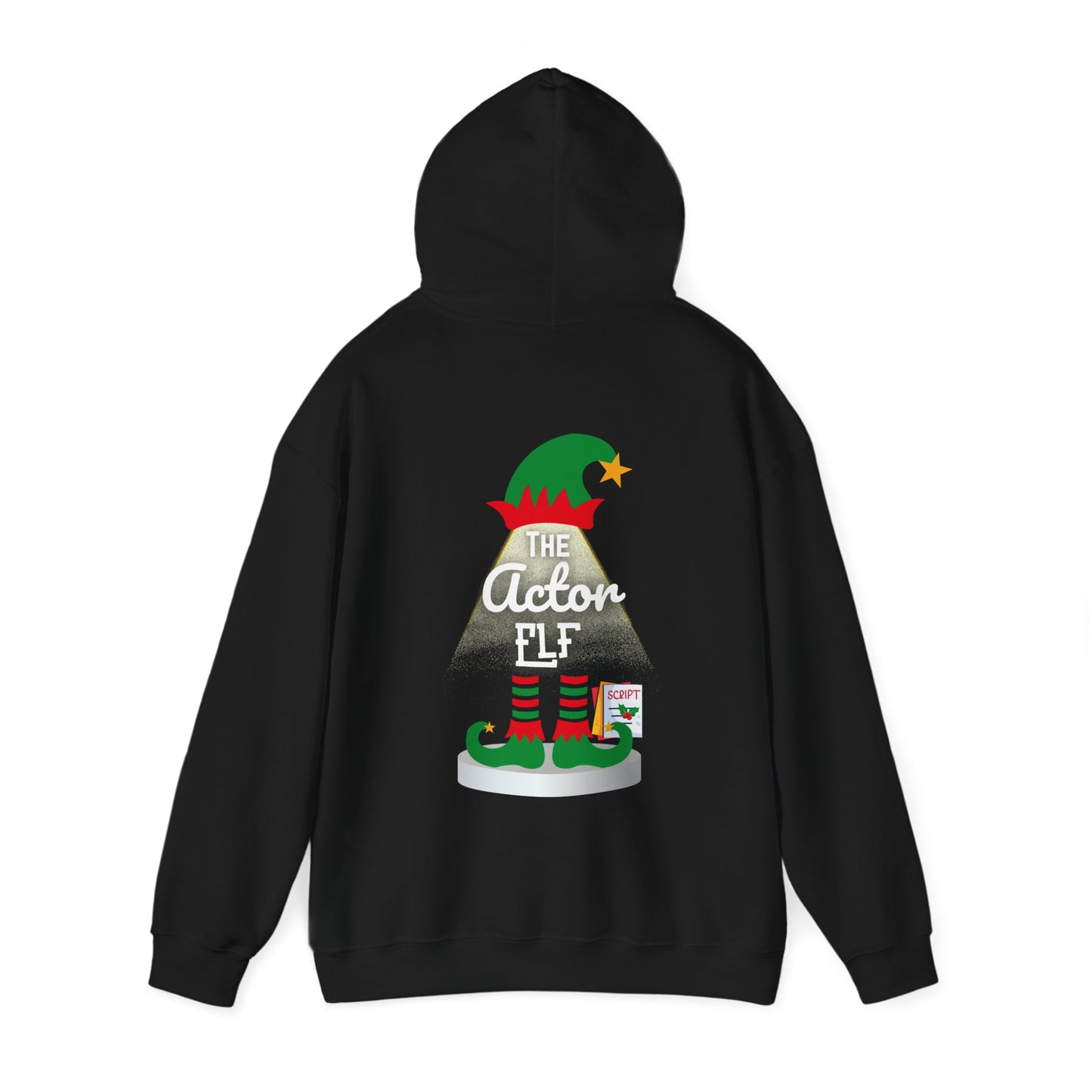 The Actor Elf Men’s Christmas Hoodie – Festive Cosy Style for Performers