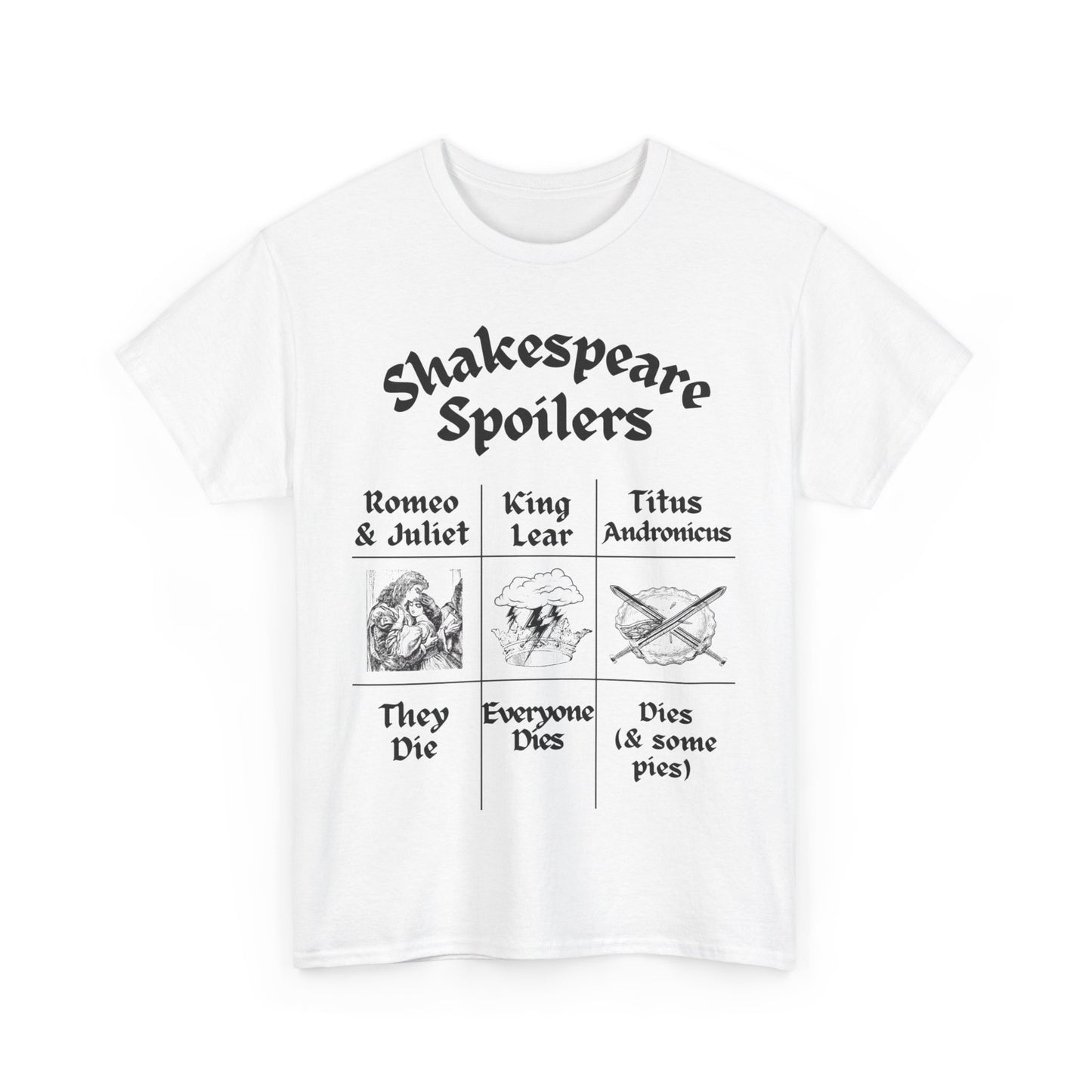 Men's T-Shirt "Shakespeare Spoilers" – Unisex Design for Drama & English Teachers