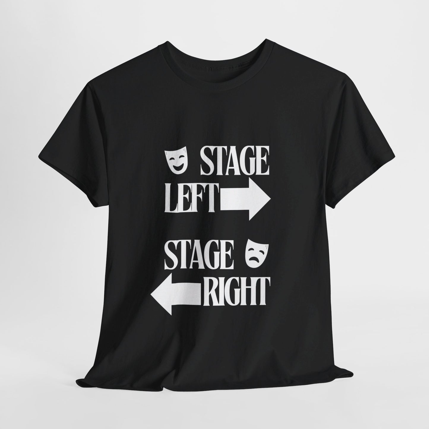 Stage Left Stage Right Men’s T-shirt – Unisex Design for Theatre Lovers