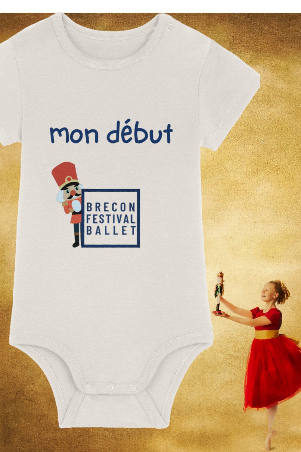 “Mon Début” Organic Cotton Baby Bodysuit – Brecon Festival Ballet
