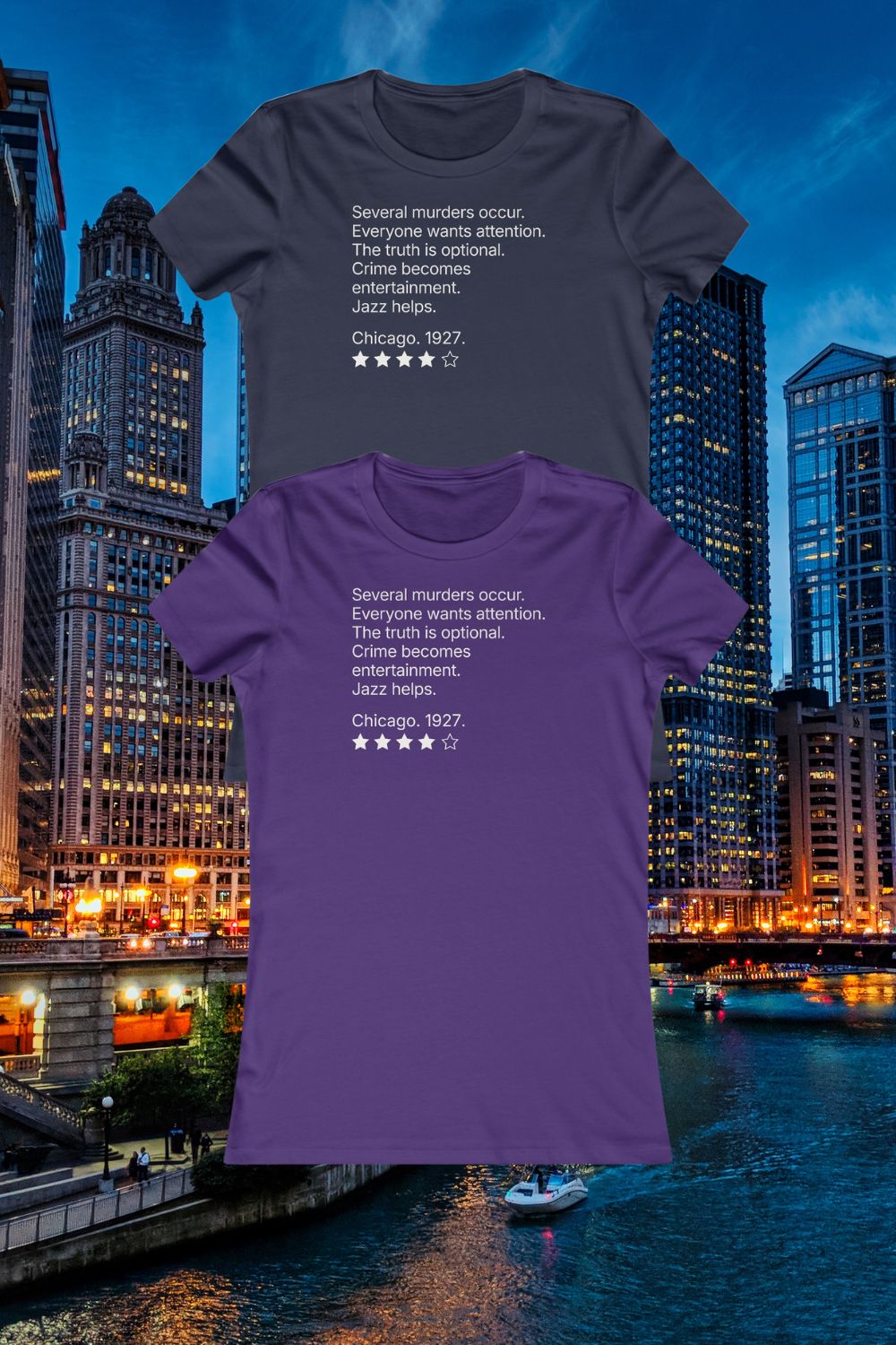 Women’s musical theatre review t-shirt | slim fit lightweight cotton