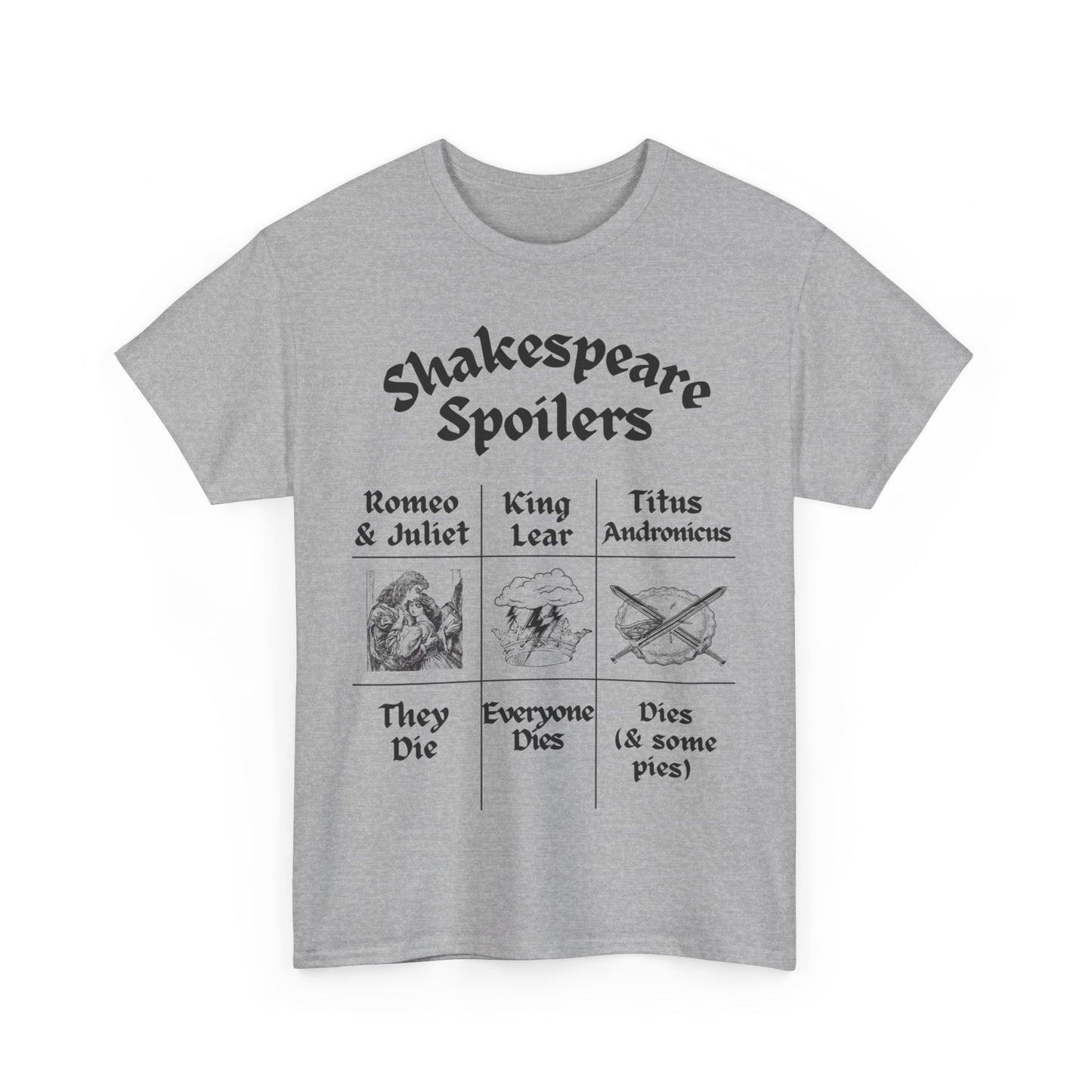 Men's T-Shirt "Shakespeare Spoilers" – Unisex Design for Drama & English Teachers
