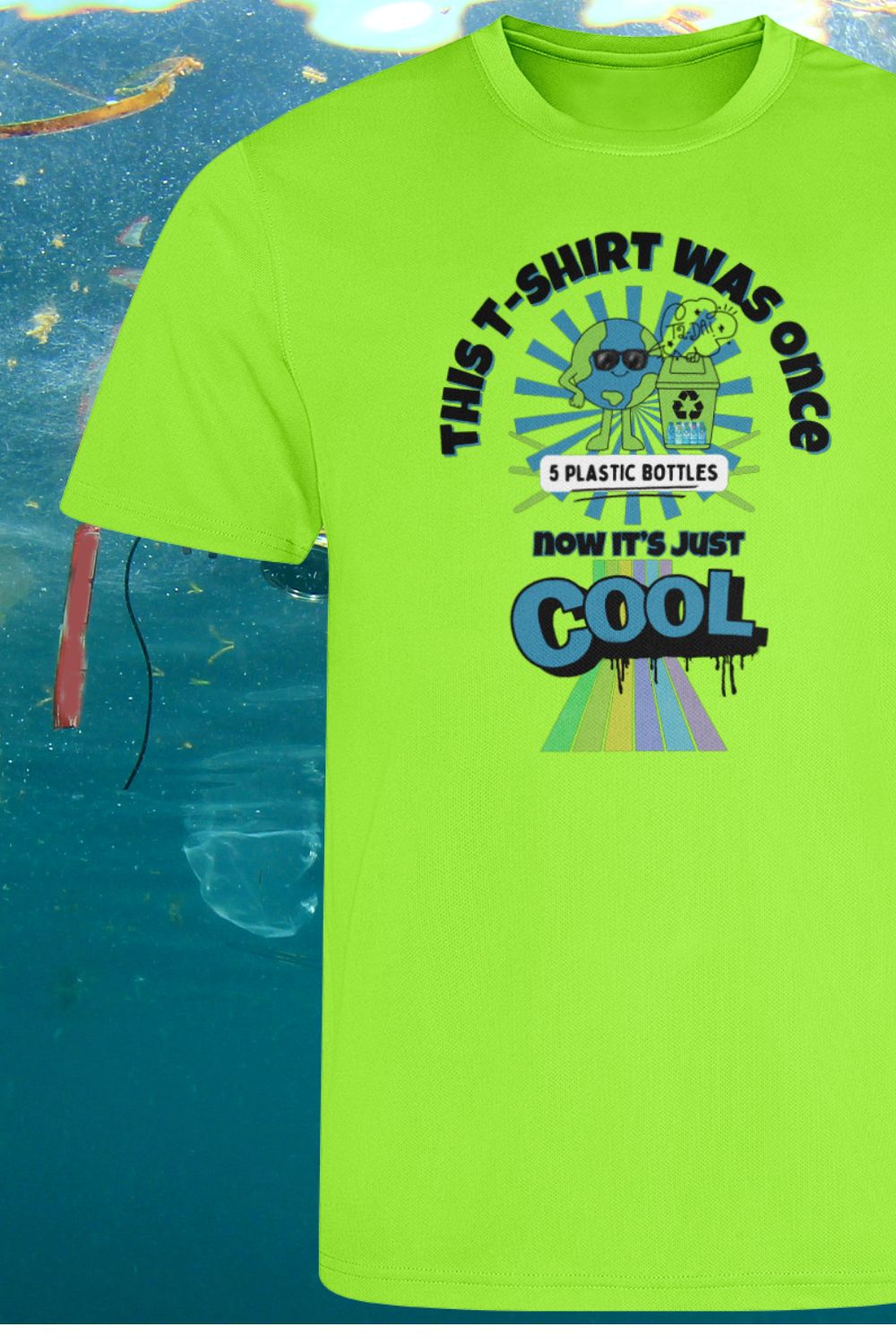 Kids’ STEM Eco Hero T-Shirt – Made from 5 x 550ml Bottles | Recycled, Quick-Dry, Planet-Positive Sports T-Shirt
