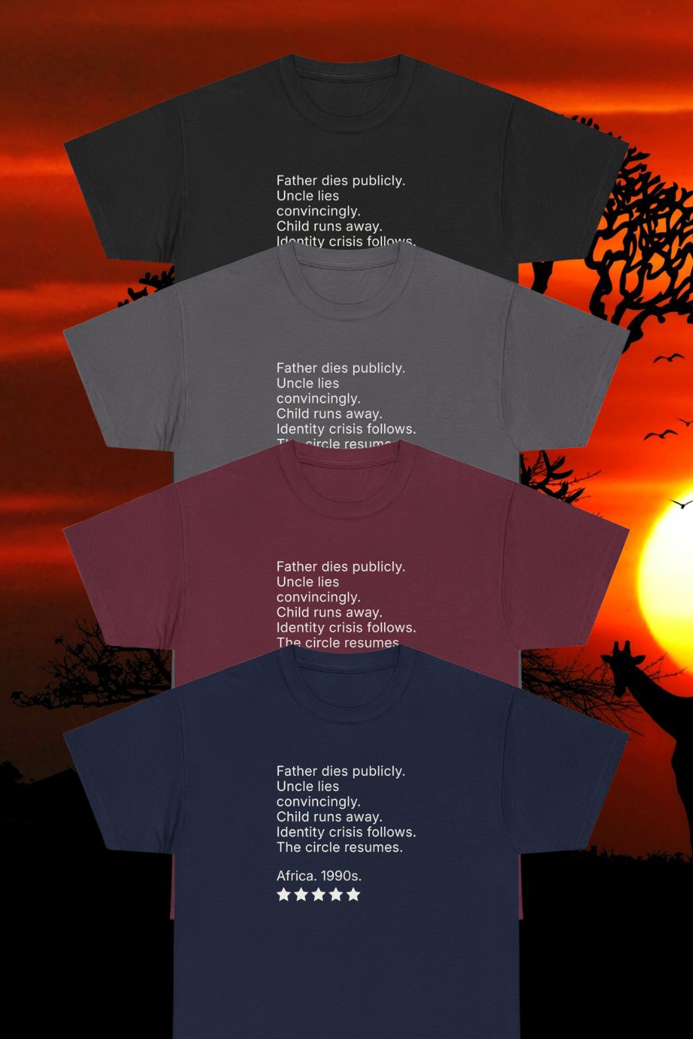 Men’s musical theatre review t-shirt | heavy cotton unisex fit